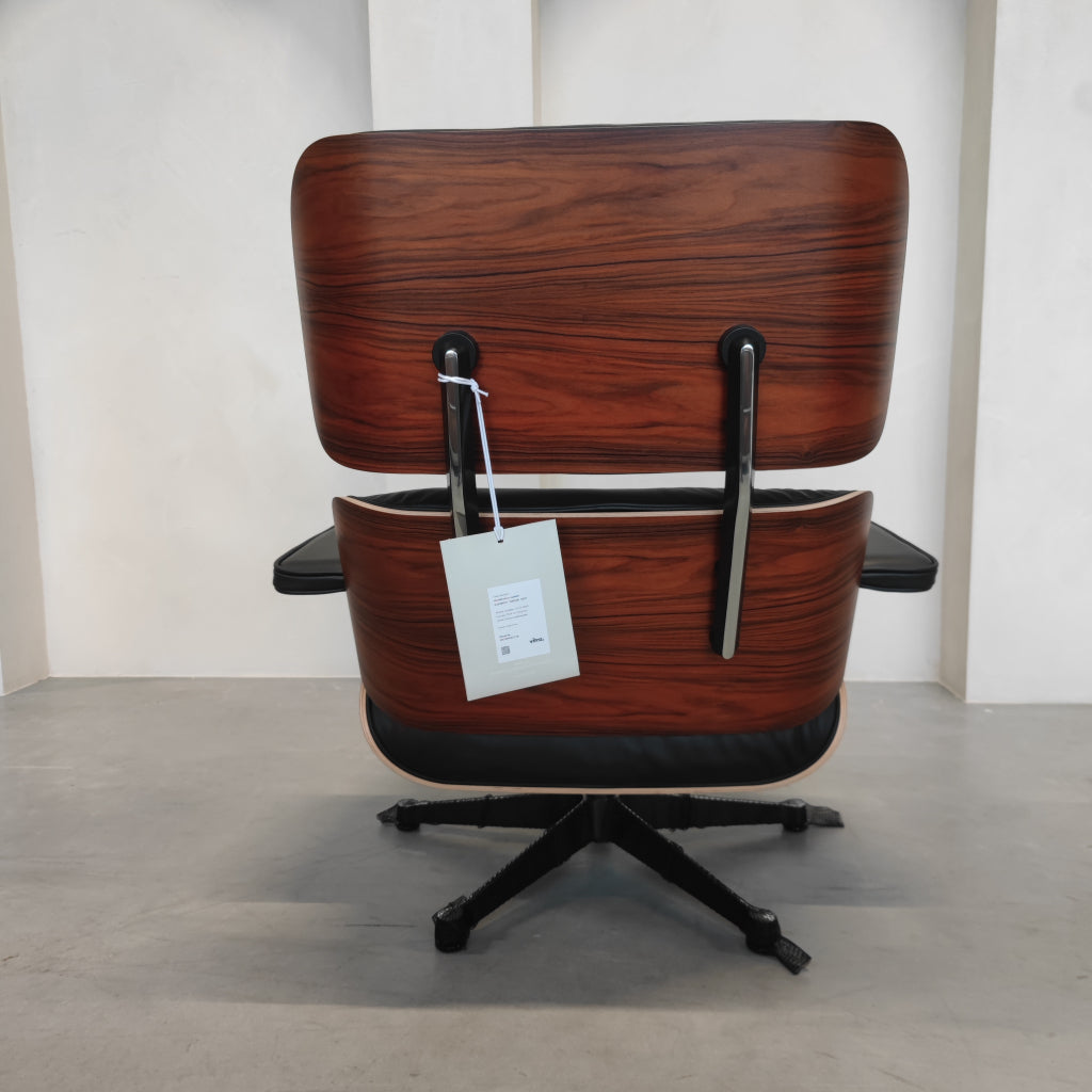 Vitra Eames Lounge Chair Palisander - Nero F leder