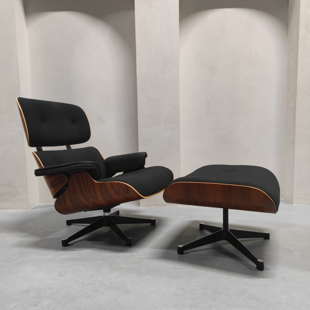 Vitra Eames lounge chair twill incl. ottoman limited edition