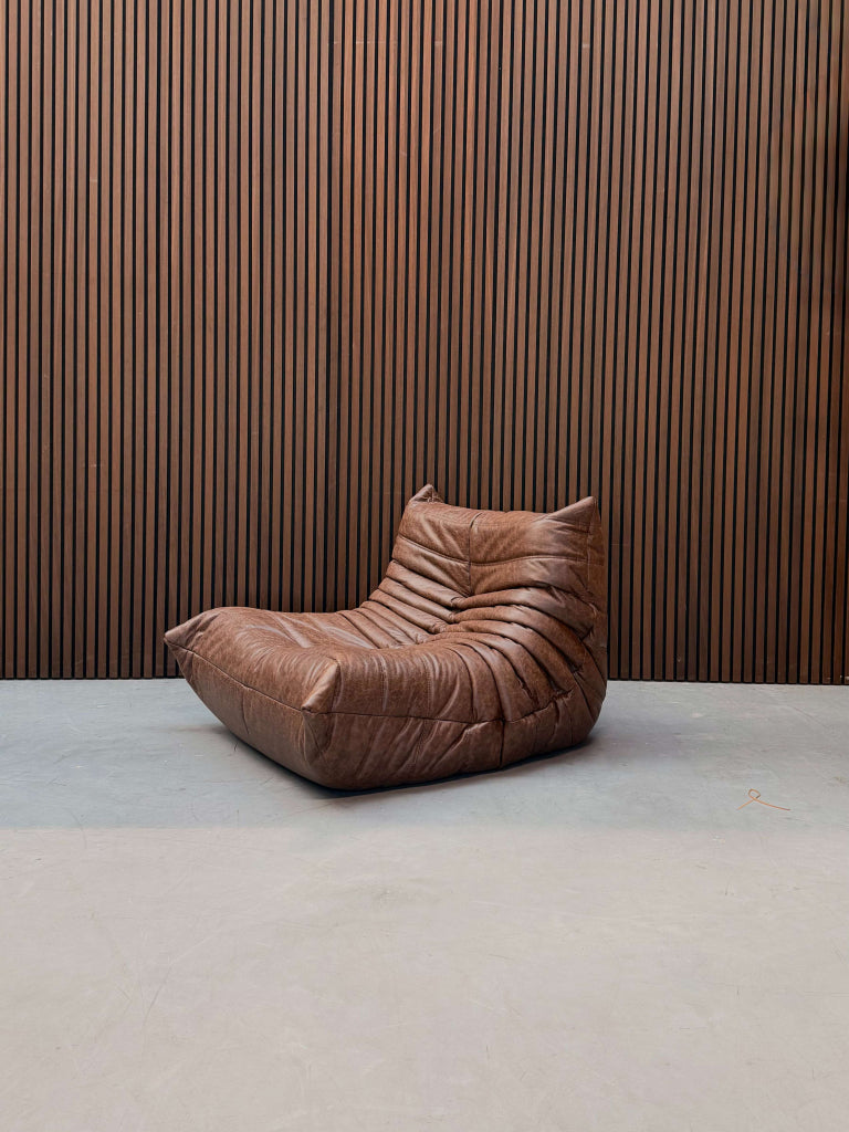 Ligne Roset Togo Fireside Chair 1-zits | Mocha Leder