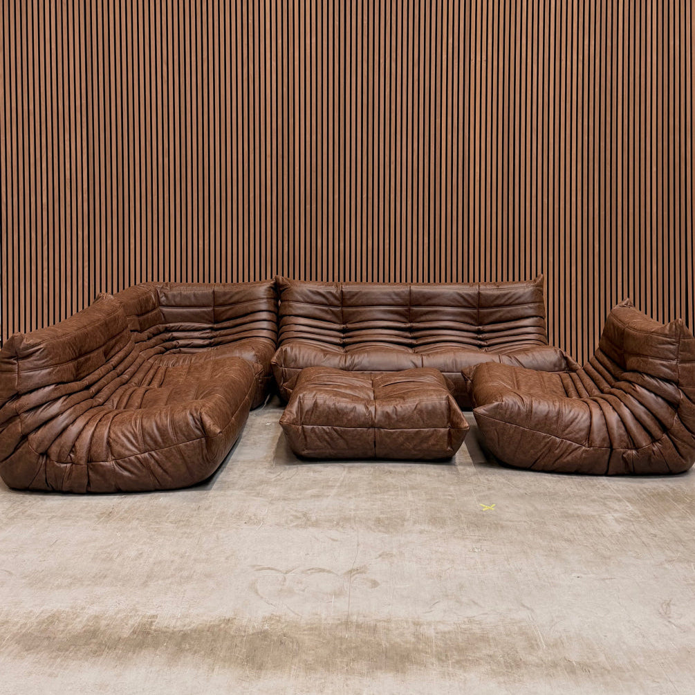 Ligne Roset Togo Modulaire Set | Mocha Leder