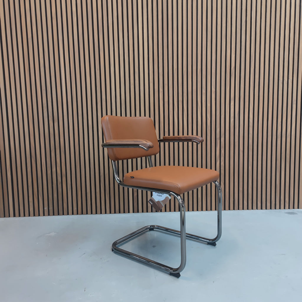 Thonet S64 PV - Cognac leder