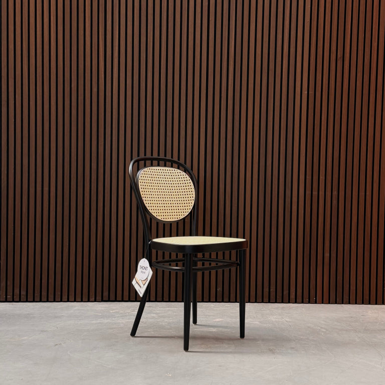 Thonet - 215 R eetkamerstoel - zwart/naturel
