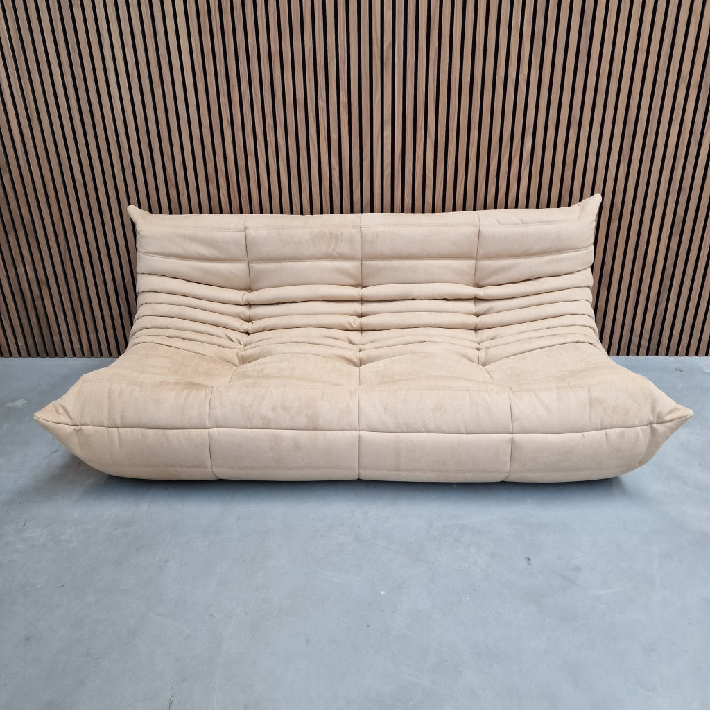 Ligne Roset Togo Large Settee 3-zits | Sand Alcantara