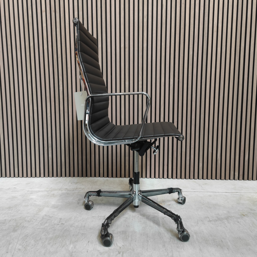 Vitra Eames EA 119 Bureaustoel in Chocolate Premium Leder