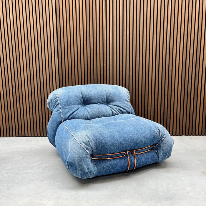 Cassina Soriana Lounge Chair – Japanese Denim Limited Edition