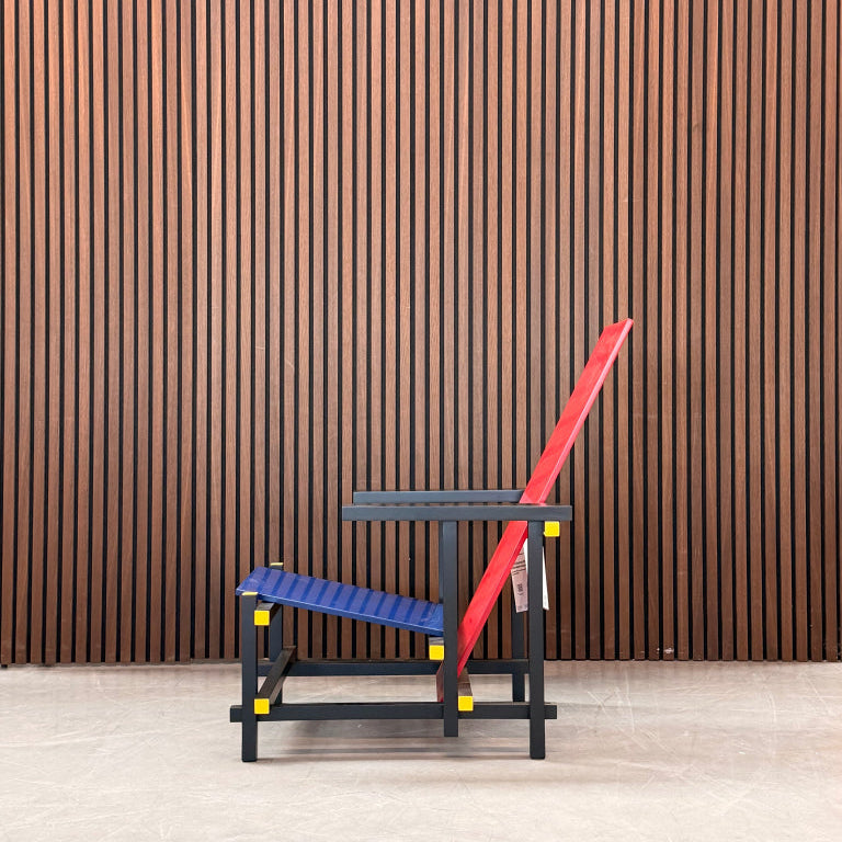 Cassina Red and Blue Chair