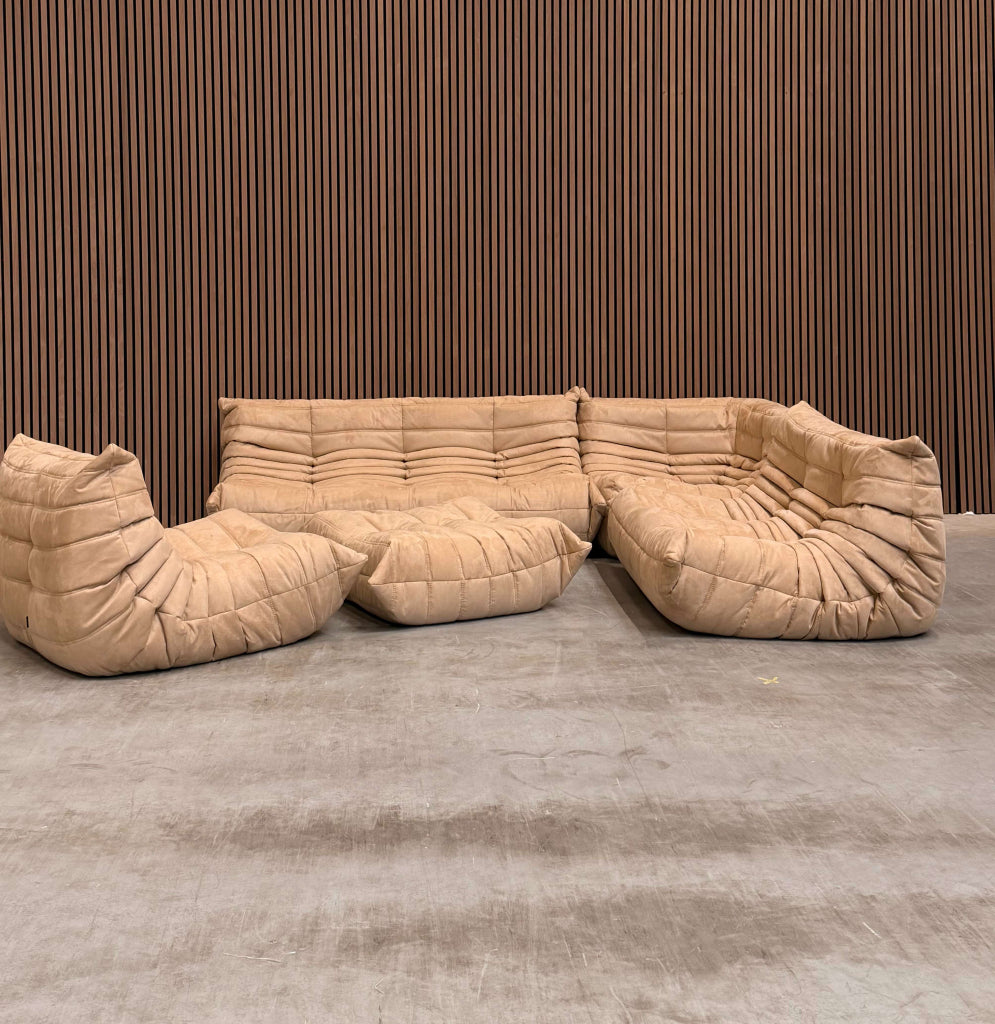 Ligne Roset Togo Modulaire Bankstel Set | Beige Alcantra