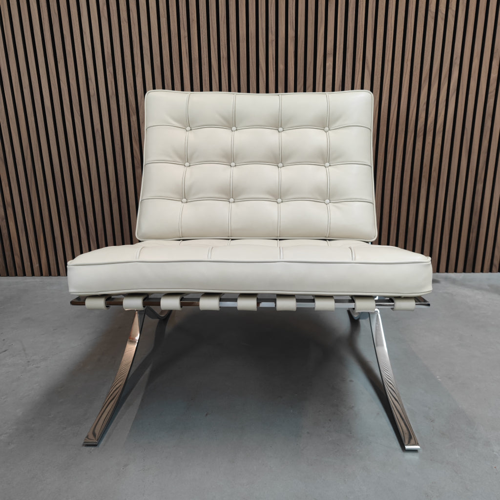 Knoll Barcelona chair - Venezia Relax Ivory