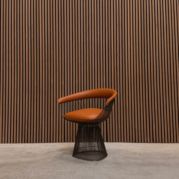 Knoll Platner Dining Chair – Cognac Leather