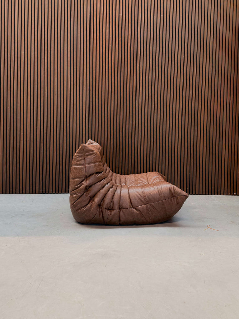 Ligne Roset Togo Fireside Chair 1-zits | Mocha Leder