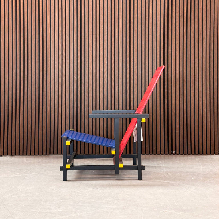 Cassina Red and Blue Chair
