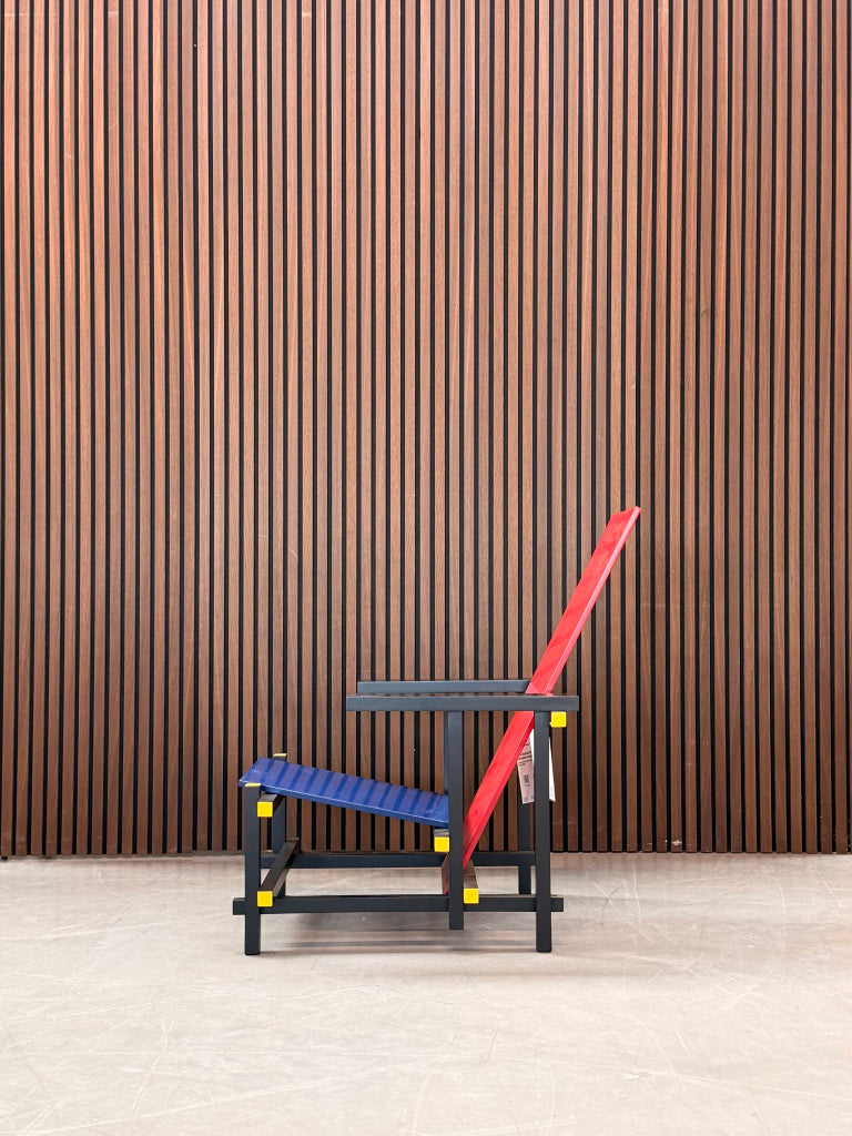 Cassina Red and Blue Chair