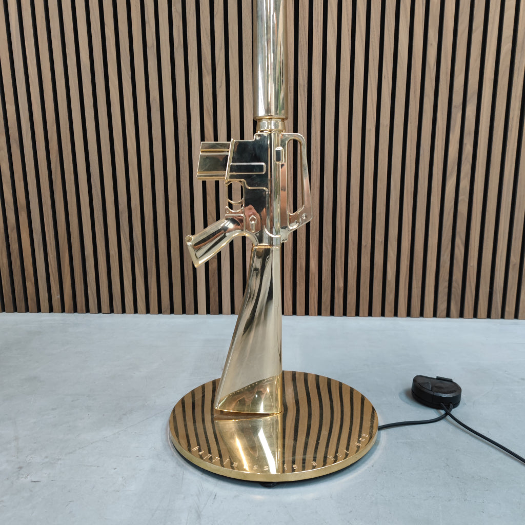 Flos Gun floorlamp 18k goud