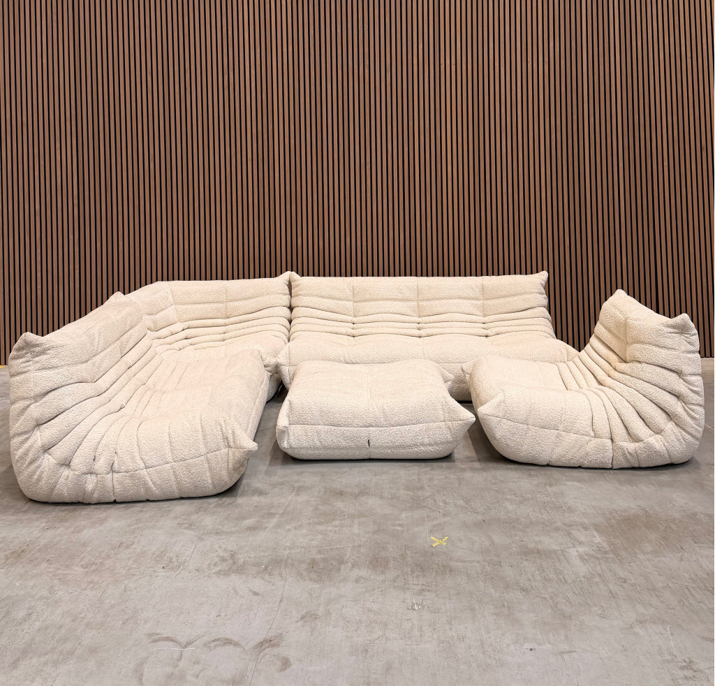 Ligne Roset Togo Modulaire Set | Beige Bouclé | Showroomodel