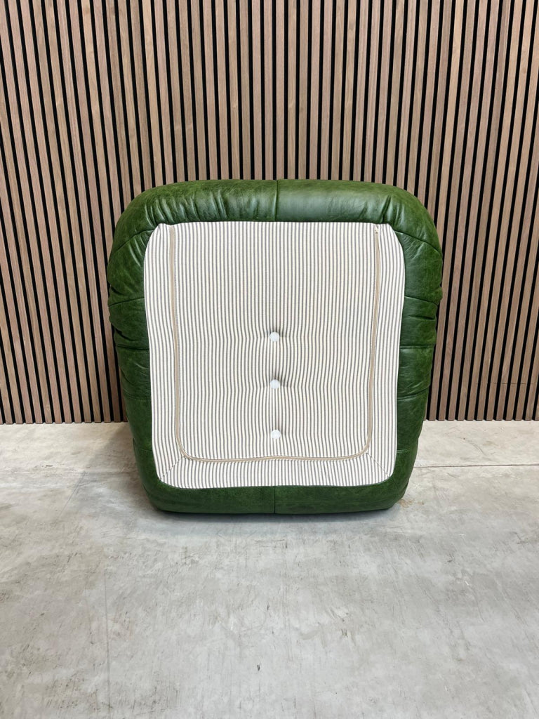 Ligne Roset Togo Fireside Chair 1-zits | Rustical Green Leer