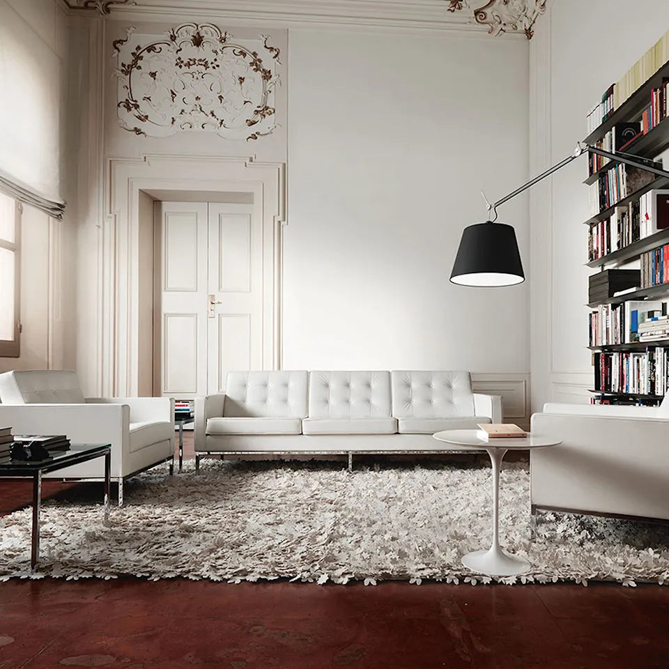 Knoll Saarinen Rundt sidebord Ø 51 cm Hvid