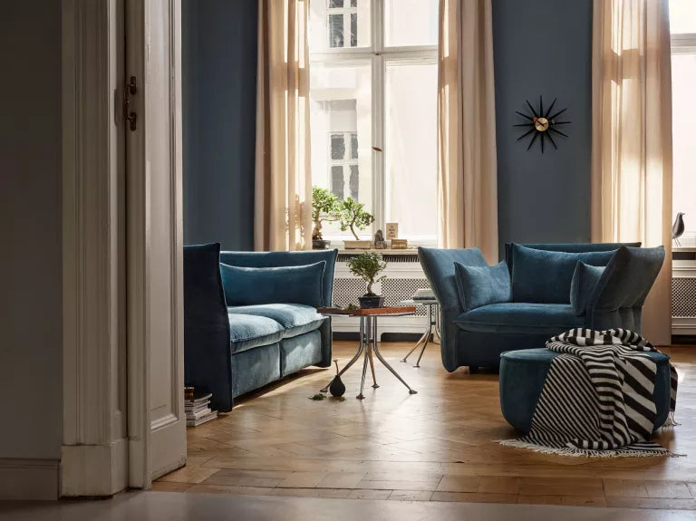 Vitra Sunburst Clock clock Black Collection Ø47
