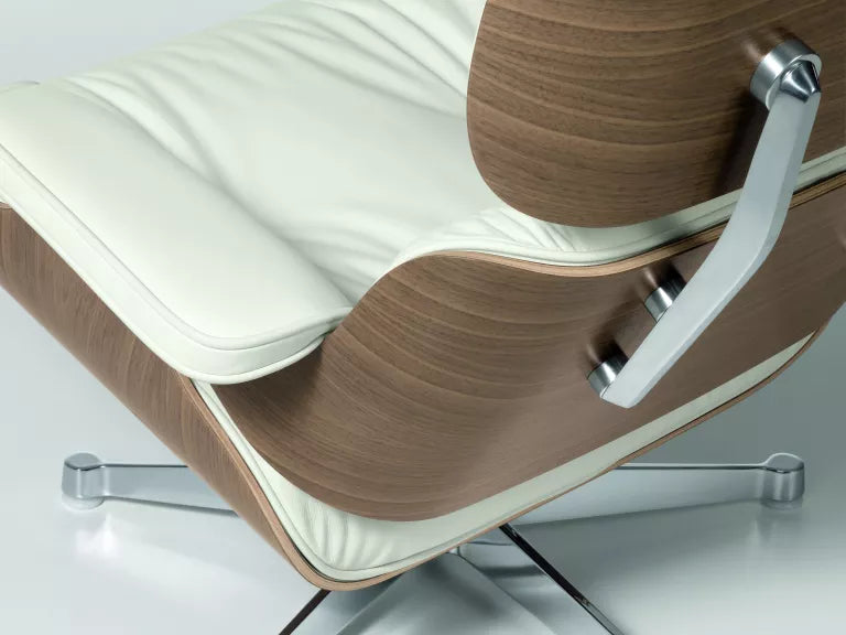Vitra Eames Lounge stol lænestol (nye mål) snehvid