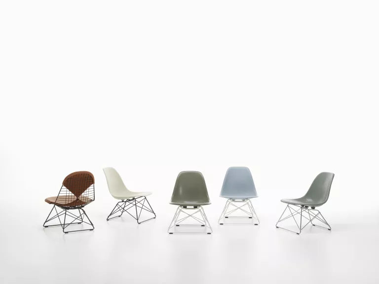 Vitra Eames LSR fauteuil verchroomd onderstel