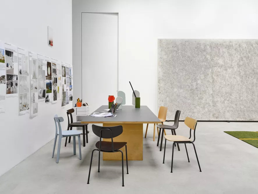 Vitra Moca chair black powder coated base
