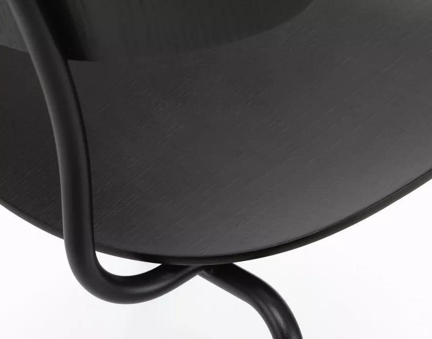Vitra Moca chair black powder coated base