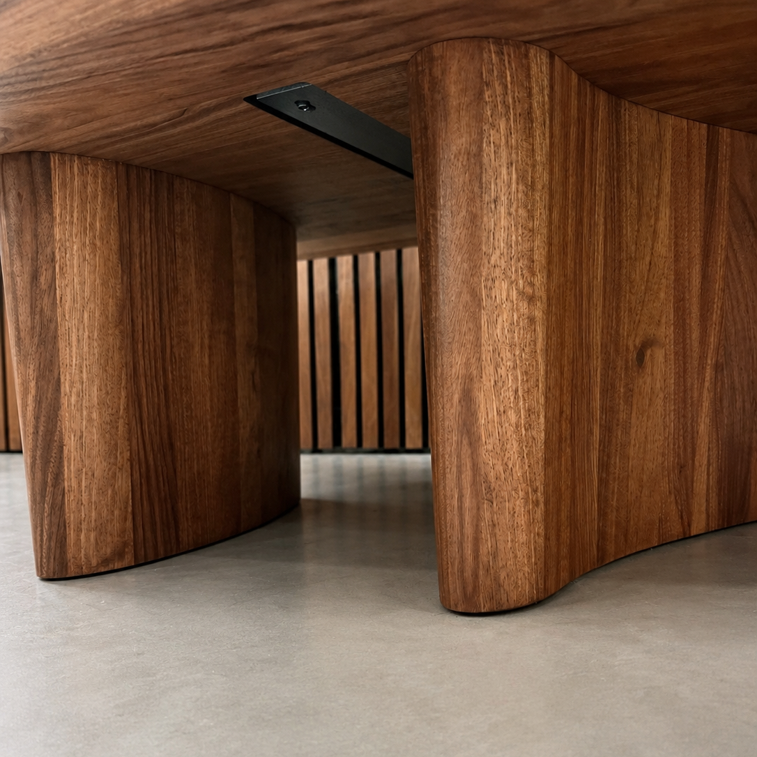 Artisan Monument Oval Coffee Table - European Walnut