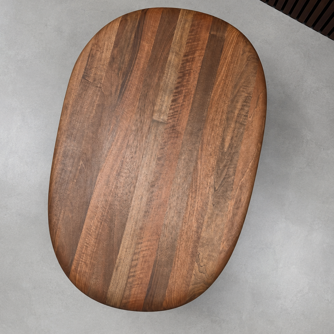 Artisan Monument Oval Coffee Table - European Walnut