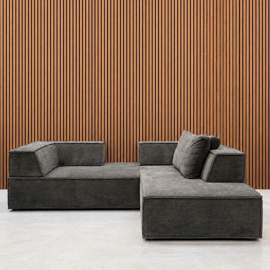 COR Trio Hoekbank – Green Fabric