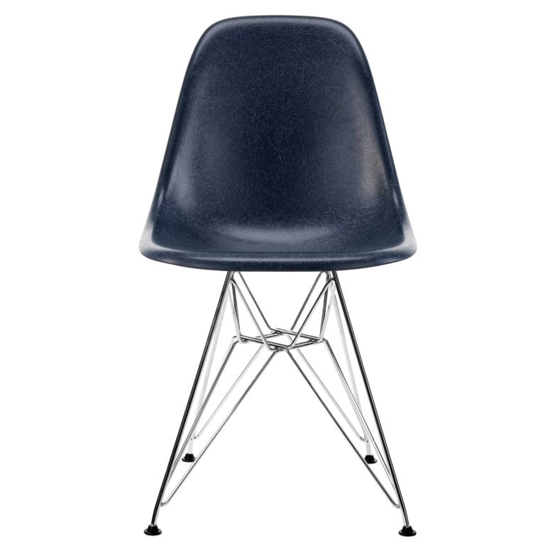 Vitra Eames DSR Fiberglass stoel chroom onderstel