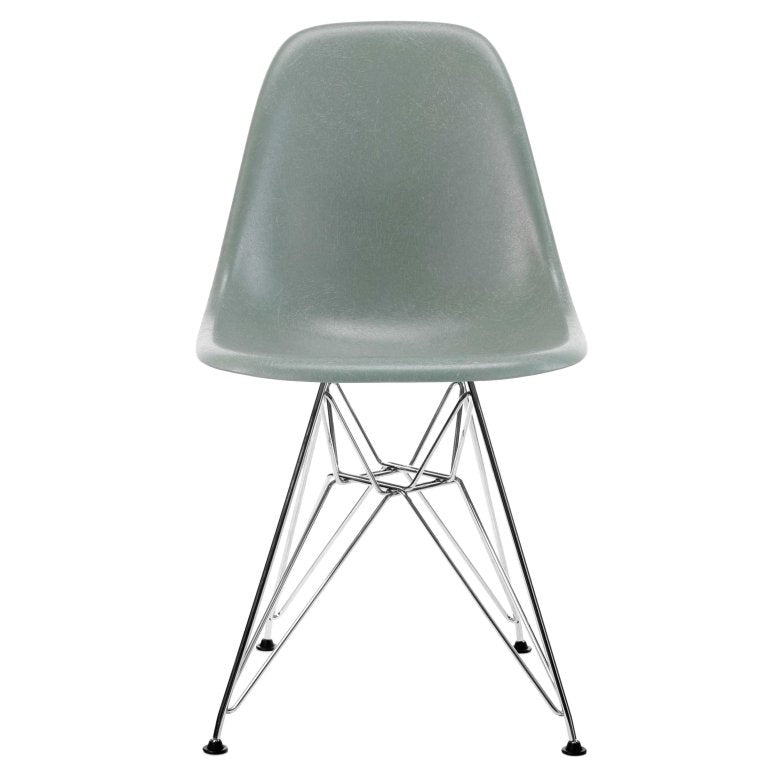 Vitra Eames DSR Fiberglass stoel chroom onderstel