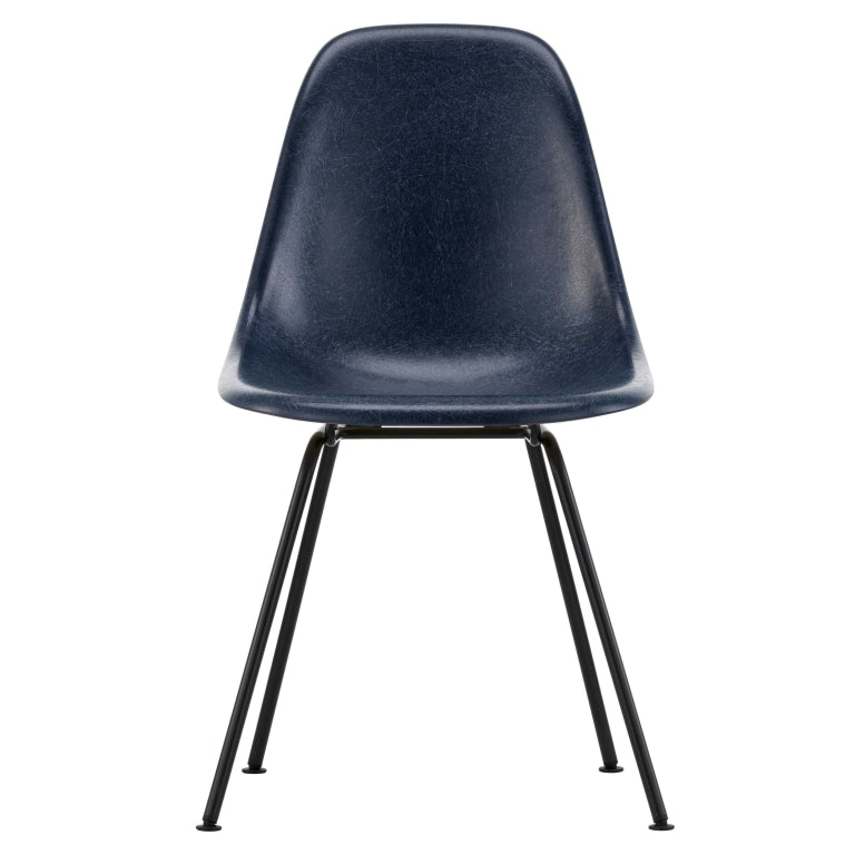 Vitra Eames DSX Fiberglass stoel zwart onderstel