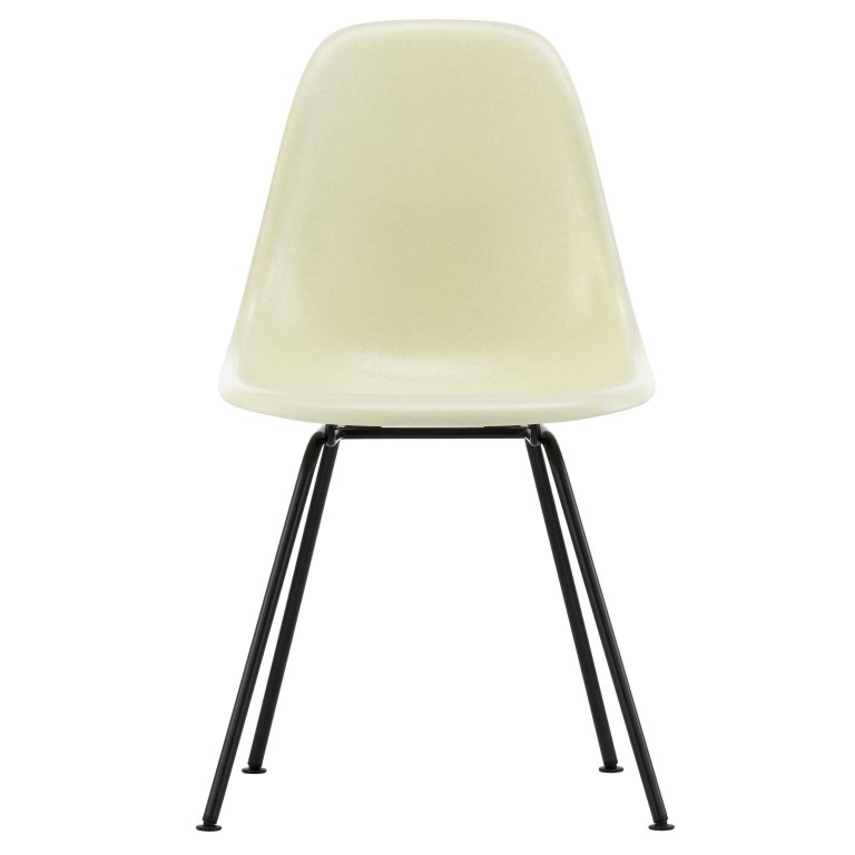 Vitra Eames DSX Fiberglass stoel zwart onderstel