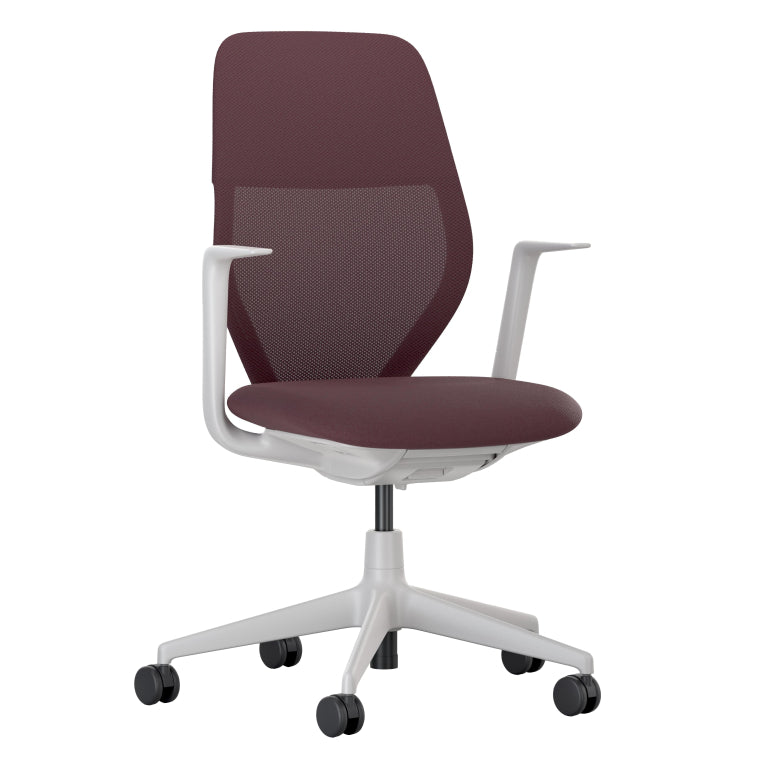 Vitra ACX Mesh fixed office chair grey base