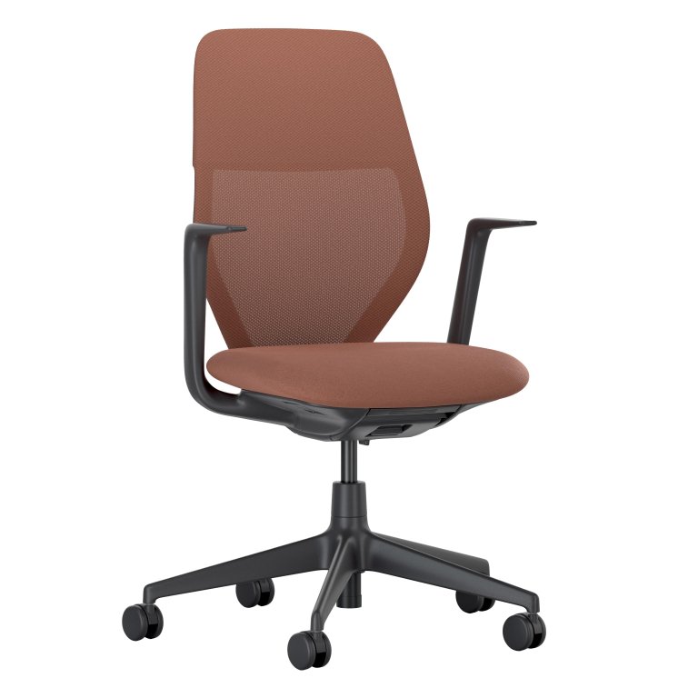 VitraACX Mesh fixed office chair black