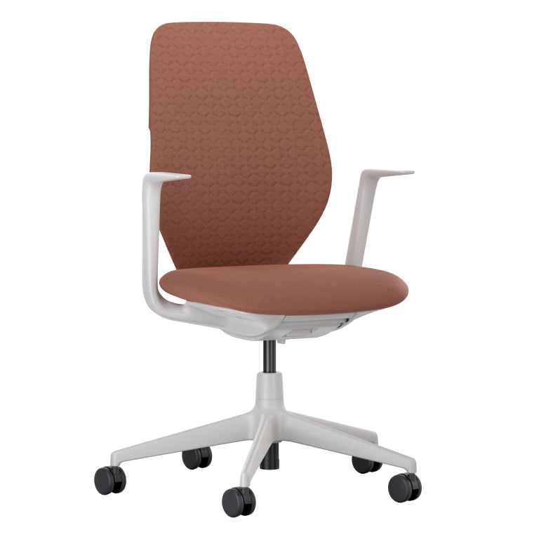 Vitra ACX Soft fixed office chair grey base