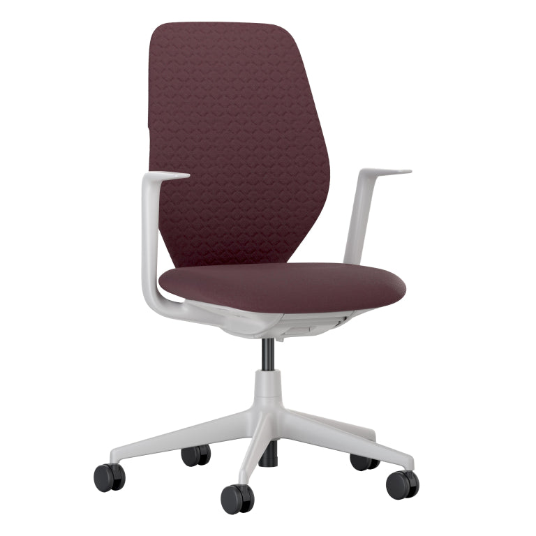 Vitra ACX Soft fixed office chair grey base