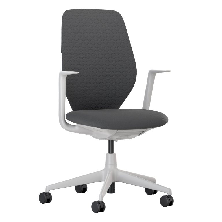 Vitra ACX Soft fixed office chair grey base