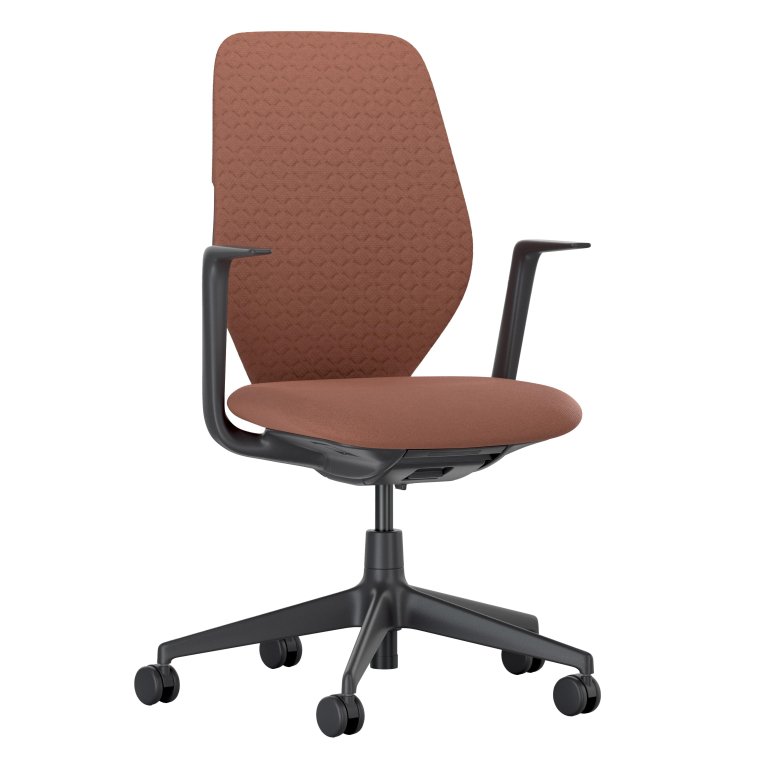 VitraACX Soft fixed office chair black base