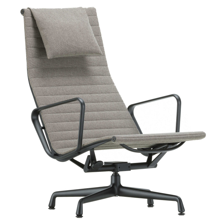 Vitra Aluminium Chair Black EA 124 grey