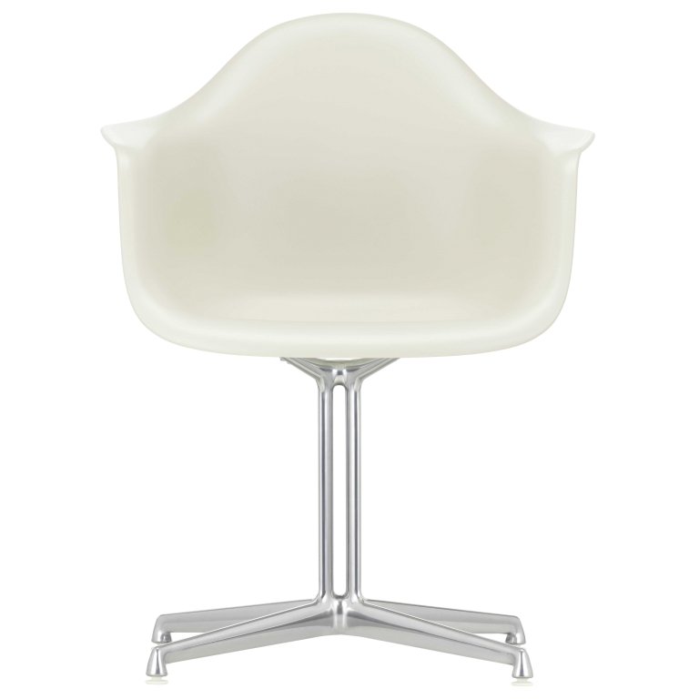 Vitra Eames DAL stoel gepolijst aluminium onderstel