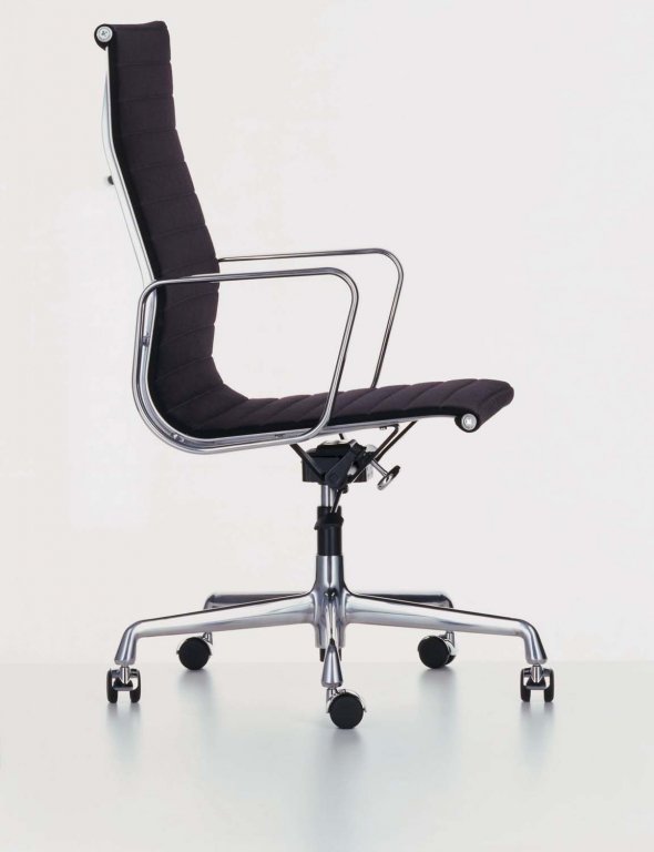 Vitra EA 119 Hopsak office chair black, polished base