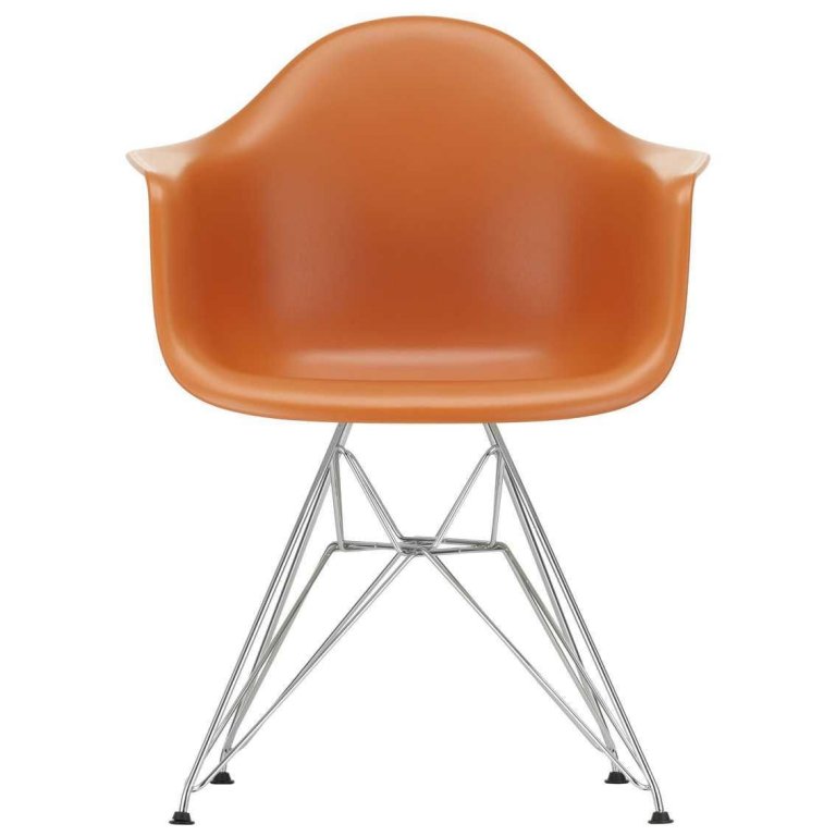 Vitra Eames DAR stoel verchroomd onderstel