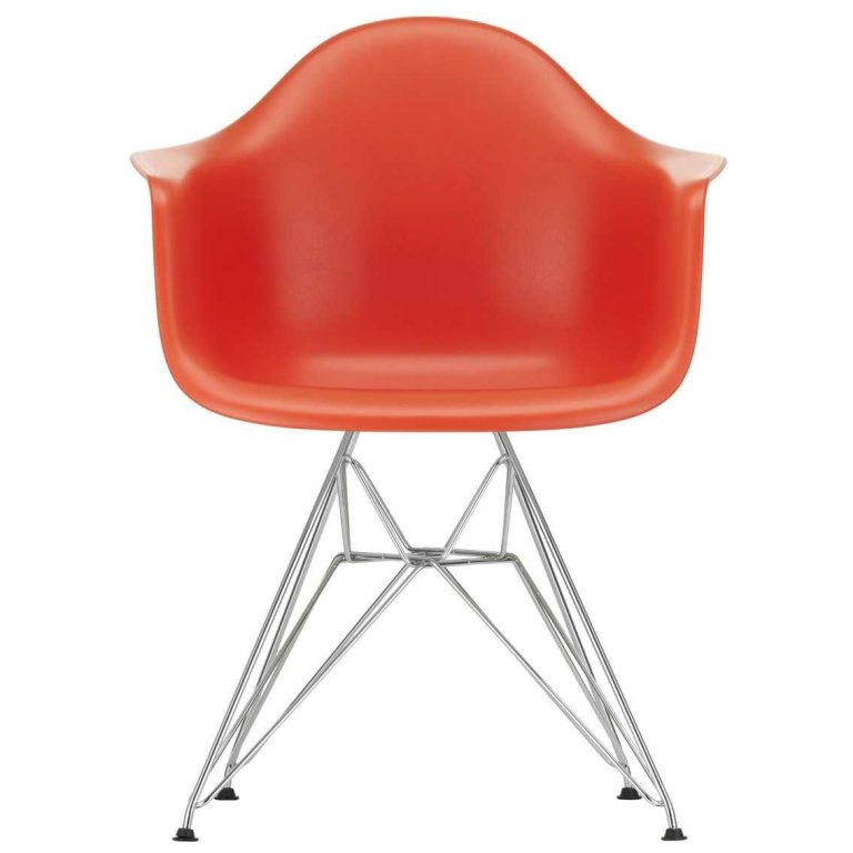 Vitra Eames DAR stoel verchroomd onderstel