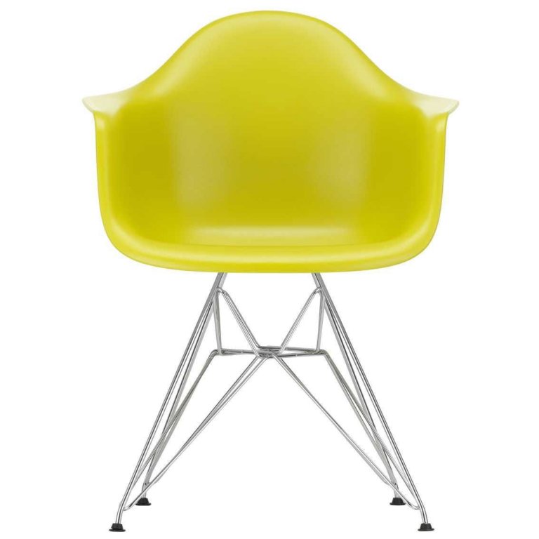 Vitra Eames DAR stoel verchroomd onderstel