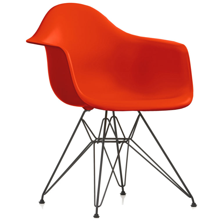 Vitra Eames DAR stoel zwart gepoedercoat onderstel