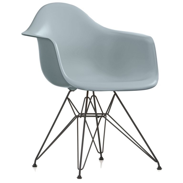 Vitra Eames DAR stoel zwart gepoedercoat onderstel