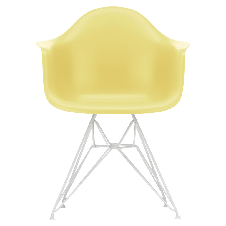 Vitra Eames DAR stoel wit gepoedercoat onderstel