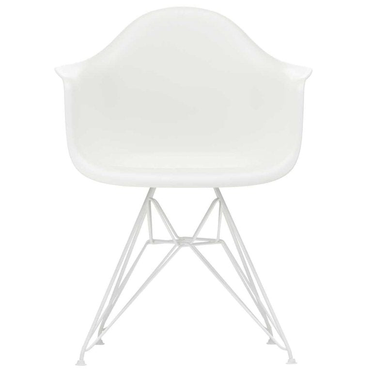 Vitra Eames DAR stoel wit gepoedercoat onderstel