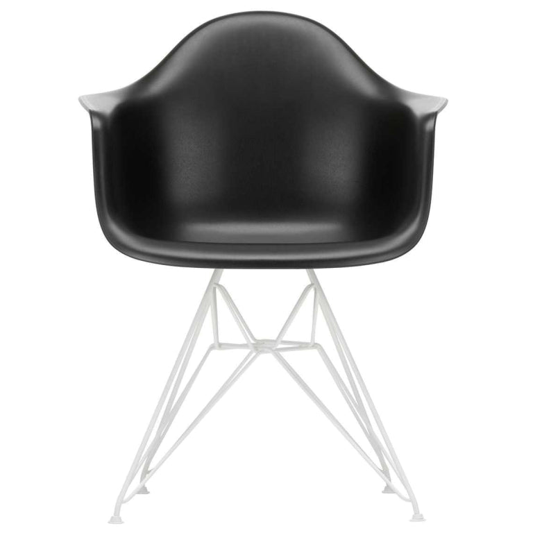 Vitra Eames DAR stoel wit gepoedercoat onderstel