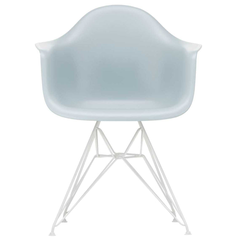 Vitra Eames DAR stoel wit gepoedercoat onderstel